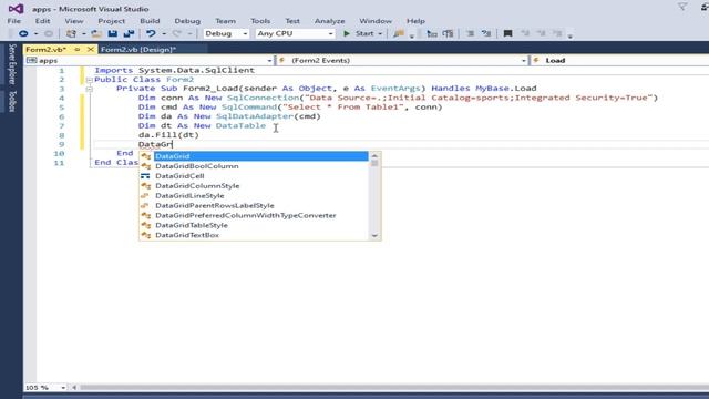 VB.net: display no Value in all cells from SQL database containing values equal to DBNull.value смотреть онлайн