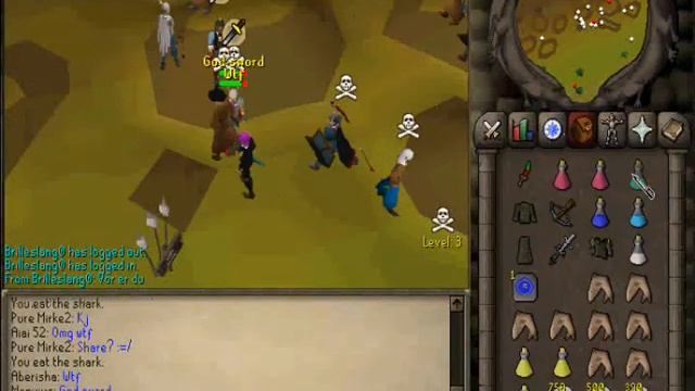 god sword PKED!! 60m+ loot! and infinity and master wand pk смотреть онлайн