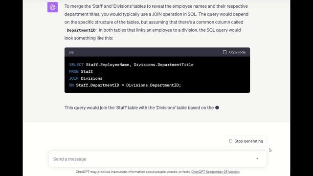 Generating an SQL Query for Merging Records смотреть онлайн