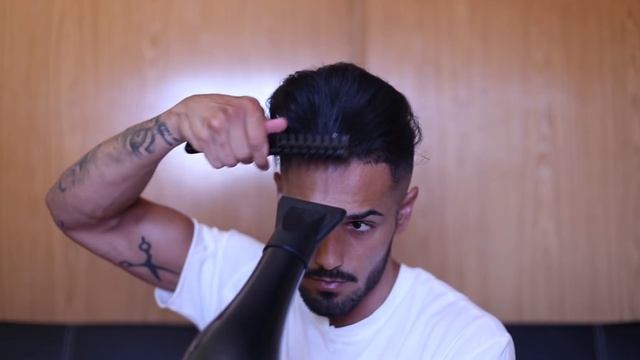 Messy pompadour | Men's hairstyle tutorial | Cómo hacer un tupé TUTORIAL смотреть онлайн