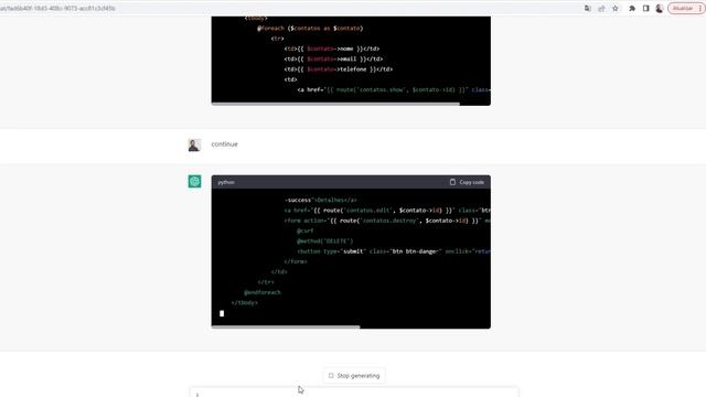 Criando um CRUD no Laravel com o ChatGPT смотреть онлайн