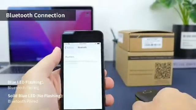 NETUM QR Code Scanner, Mini Barcode Scanner Bluetooth Compatible смотреть онлайн