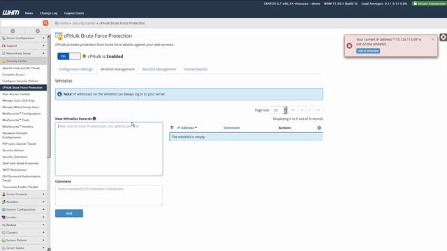 How to whitelist an IP for WHM and cPanel access in WHM/cPanel смотреть онлайн