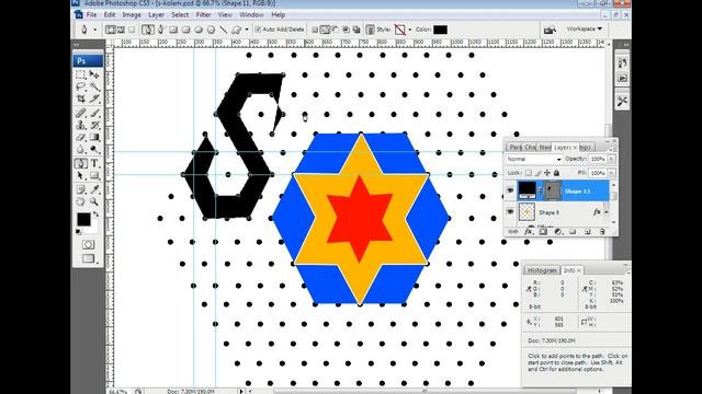 19x10 interlaced dots S Shape Rangoli kolam muggulu design using PHOTOSHOP CS3 #photoshop #tutorial смотреть онлайн