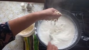 Затирка молочный суп наших прабабушек