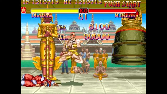 (MAME) Super Street Fighter 2 Turbo - 08 - Dhalsim - M Bison fight + Ending (no commentary) смотреть онлайн