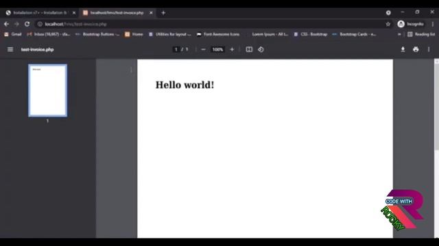 Generate PDF Files in Php смотреть онлайн