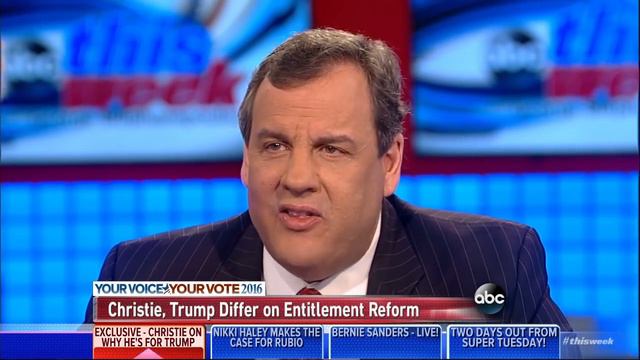 Christie goes off the rails on ABC when pressed on disagreements with Trump смотреть онлайн