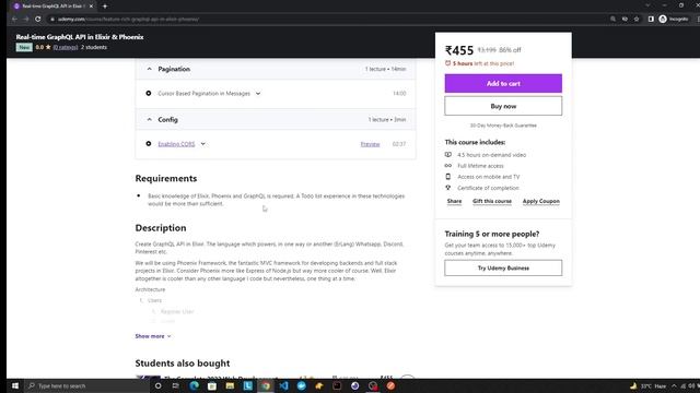 Udemy Course | Realtime GraphQL API with Elixir & Phoenix смотреть онлайн