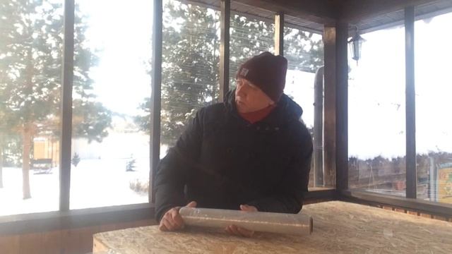 Столярка на открытой веранде. Организация защиты от ветра и снега смотреть онлайн