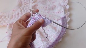 Платье спицами КОНФЕТКА. самое нежное платье для девочки. часть 1 МК для начинающих.