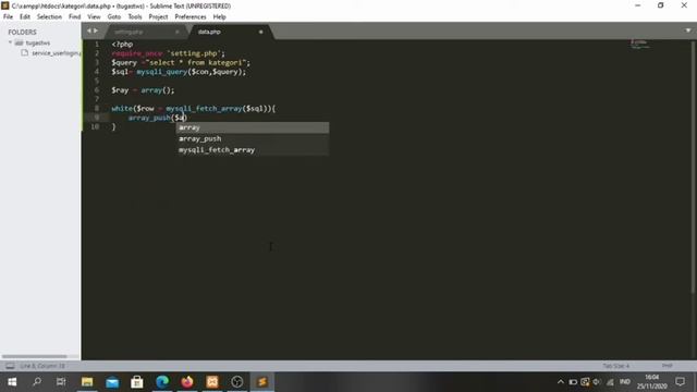 Teknologi Web Service 11 - Pembuatan Json pada Php смотреть онлайн