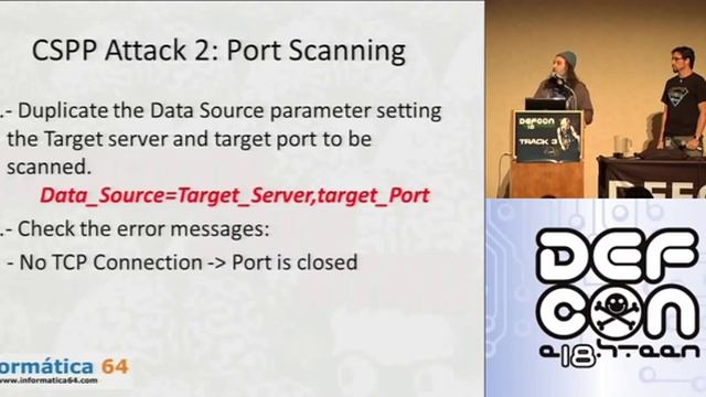 DEFCON 18: Connection String Parameter Attacks 2/3 смотреть онлайн