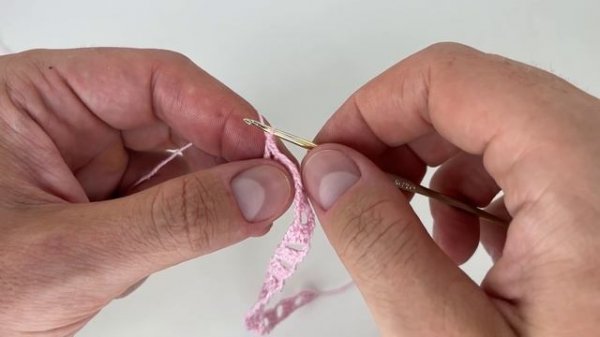 Овальная скатерть крючком, Сакура, 1-2