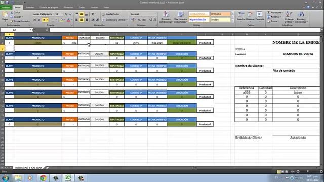 control inventario Excel 2010 смотреть онлайн