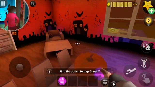 Scary Teacher 3D Version 5.13 | Nick Sucked In By Ghost Cleaner In A Ghostly Experience Prank смотреть онлайн