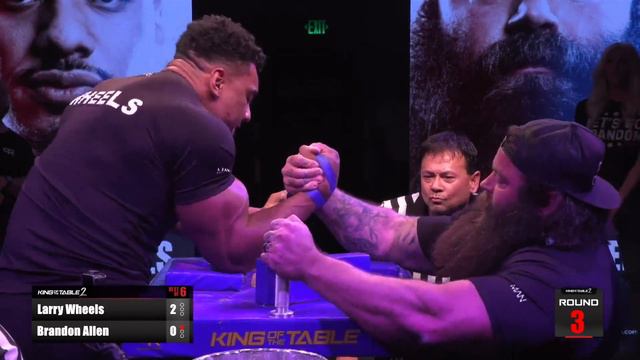 BRANDON ALLEN Vs LARRY WHEELS - KING OF THE TABLE 2 OFFICIAL FOOTAGE