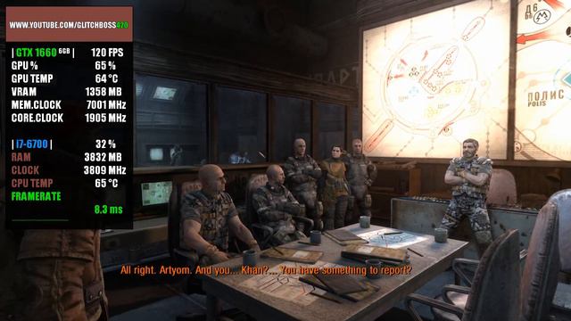 Metro: Last Light Redux | GTX 1660 Super 6GB + i7-6700 + 16GB RAM смотреть онлайн