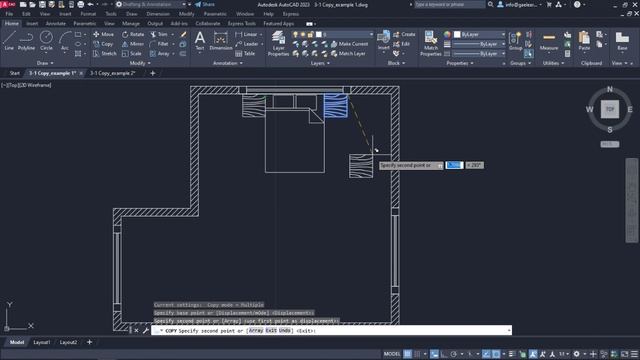 3-1 How to Copy objects in AutoCAD (AutoCAD Tutorial) смотреть онлайн
