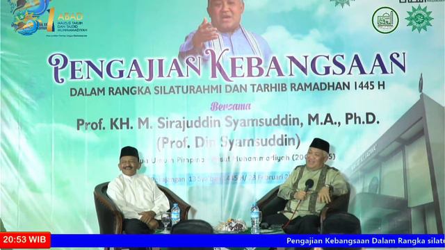 PENGAJIAN KEBANGSAAN  | BERSAMA PROF. DIN SYAMSUDDIN