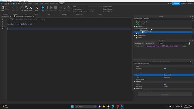 How to Script a Text Button Gui & Button Handler | ROBLOX Studio смотреть онлайн