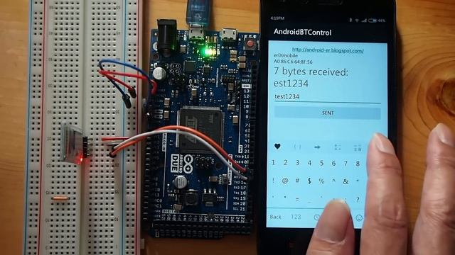 Android example to communicate with Bluetooth device, HC-06 Bluetooth Module смотреть онлайн