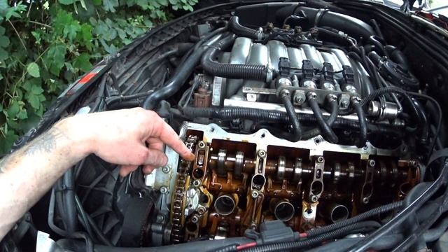 Audi A8 D3 4E 4,2L BFM замена цепи, гидронатяжителя смотреть онлайн