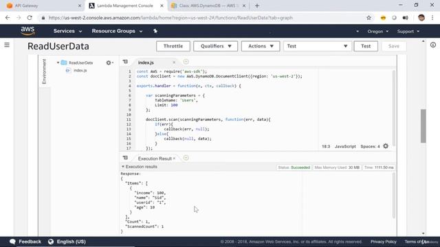 12. AWS DynamoDB: Code lambda function to read and write data смотреть онлайн