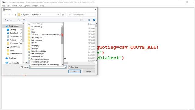 12th Computer Science - Unit - IV Chapter - 13 -Python and CSV files Part - 4 TM and EM смотреть онлайн