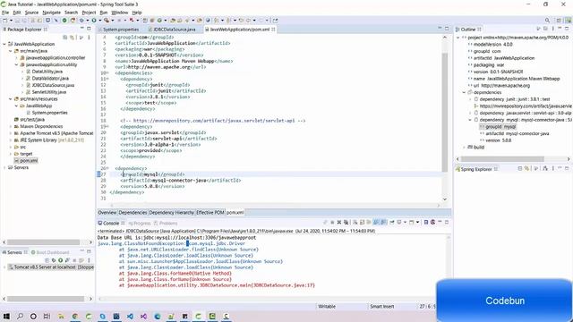 Java Project Tutorial 13 Connect Java application with database using JDBCDataSource смотреть онлайн