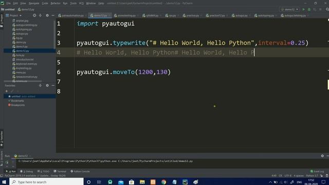 Introduction of pyautogui | automate keyboard and mouse control смотреть онлайн