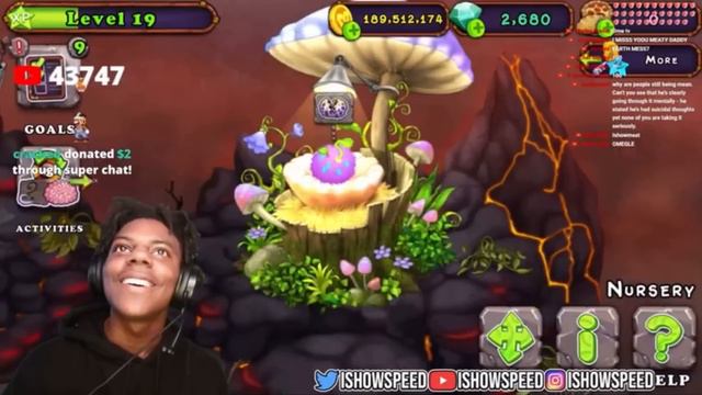IShowSpeed Play’s My Singing Monsters And RAPS!!!!!!! *FULL VIDEO*