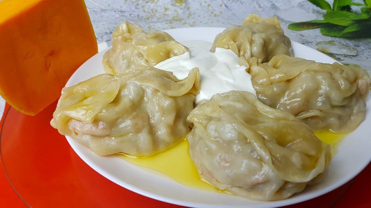 Манты с тыквой и мясом цыганка готовит. Gipsy Cuisine.