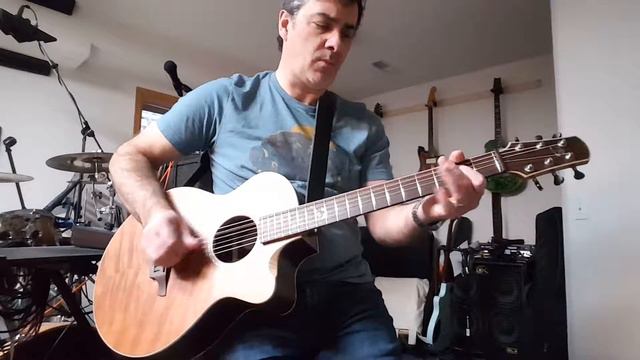 Simple Blues in A on Brunner B-Compact Custom Guitar with the Standard 6 String neck смотреть онлайн