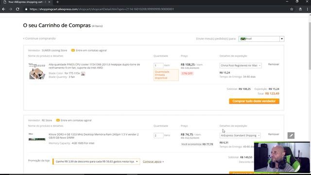 Montar Pc gamer pelo Aliexpress vale a pena? I5 2500k - papo sobre importar Hardware. смотреть онлайн