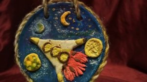 Панно из соленого теста "Поехали"