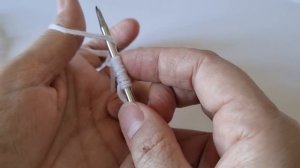 Как набрать петли просто без расчета длины нити. Вязание для начинающих.