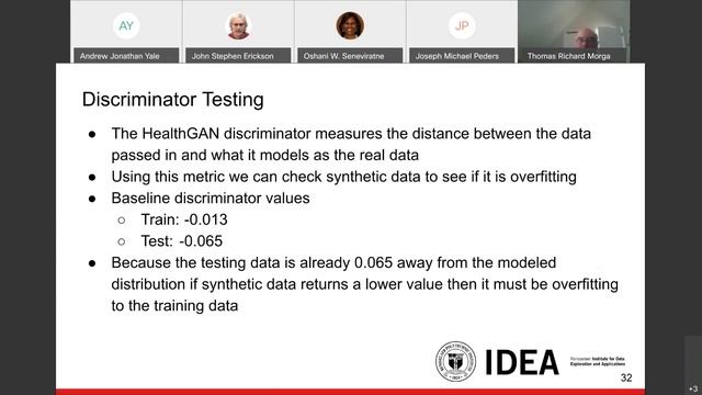 IDEA Webinar: Andrew Yale, "Privacy Preserving Synthetic Health Data Generation and Evaluation" смотреть онлайн
