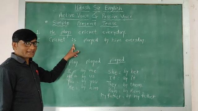 Active Voice & Passive Voice Simple Present Tense (Passive Voice) (Part - 1) смотреть онлайн