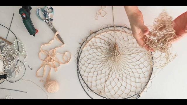 Декор в стиле шебби шик своими руками.Ловец снов.DIY Shabby Chic decor. смотреть онлайн