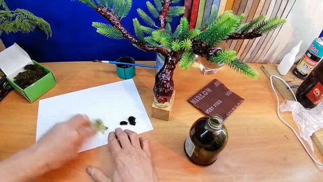 Как сделать искусственное дерево "бонсай". Вторая часть. смотреть онлайн
