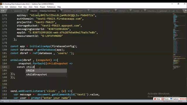 Firebase- connect your website with free database - part 2(retrieving data from firebase) смотреть онлайн
