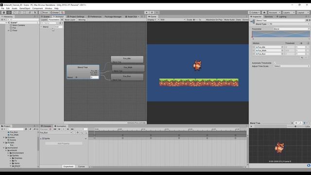 Unity 2D Platformer Tutorial 2 - How To Create Running Mechanics and Integrate 2D Animations смотреть онлайн