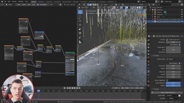 Animated Rain and Splash Effects | Blender 3D Tutorial смотреть онлайн