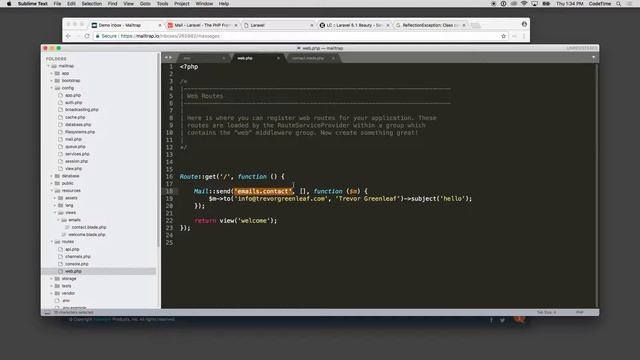 Getting Started with Mailtrap, Part 4: Sending the Mail смотреть онлайн