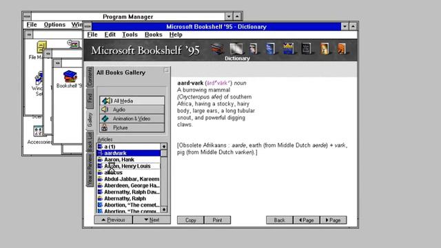 Microsoft Bookshelf 95 //
Windows Version 3 Ultimate Collection смотреть онлайн
