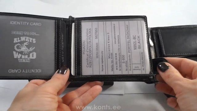 Wild nahkrahakott / Wild кожаное портмоне / Wild Leather Wallet / KONTS.EE смотреть онлайн