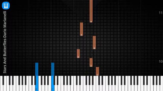 🎹Solo & Chord, Stars And Butterflies, Dario Marianelli, Synthesia Piano смотреть онлайн
