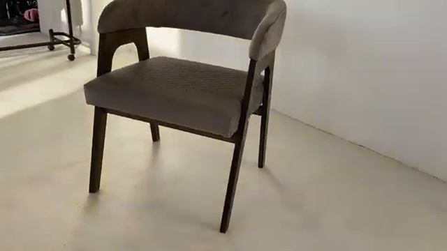 Стул CHILL серый стеганый велюр ноги темно серое масло смотреть онлайн
