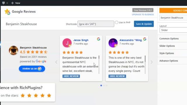 How to show Google reviews on WordPress site less than a minute смотреть онлайн
